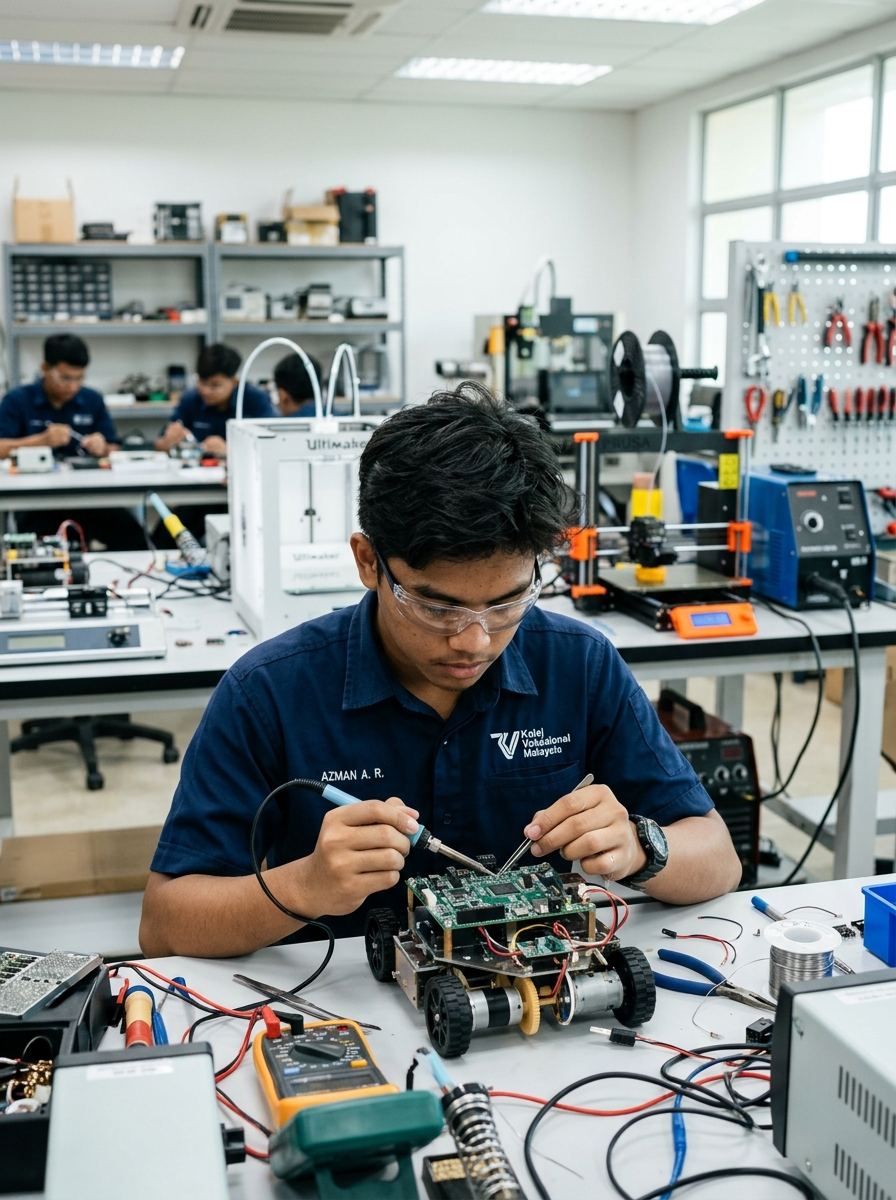 Pelajar Latihan Kemahiran Teknikal TVET OIT